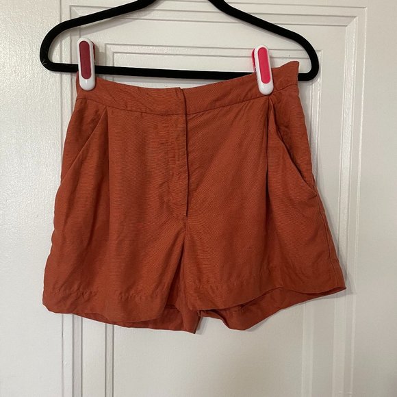 Aritzia Wilfred FABLE 3" LINEN SHORT in Moroccan Spice - Picture 3 of 7